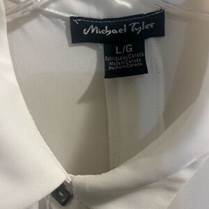 Michael Tyler Women's White Long Sleeve Top